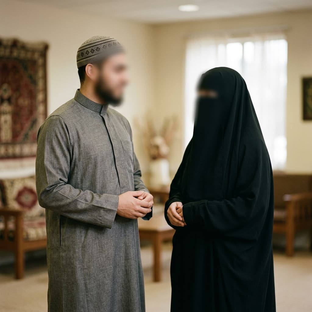 Muslim couple seeking halal marriage